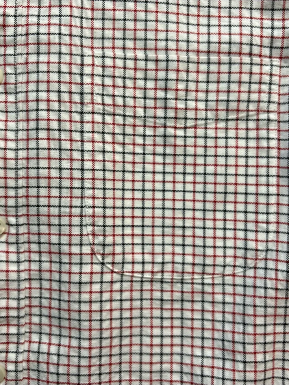 J Crew Shirt Red Black Stripes Button Up Long Sleeve Mens Small Slim Fit Casual